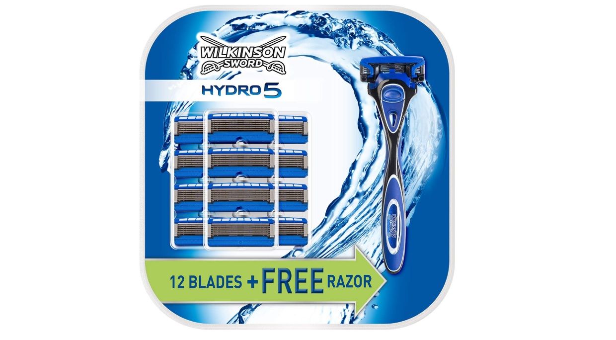 ¡Chollo! Cuchilla de afeitar Wilkinson Sword Hydro 5 con 13 recambios por sólo 23,19€