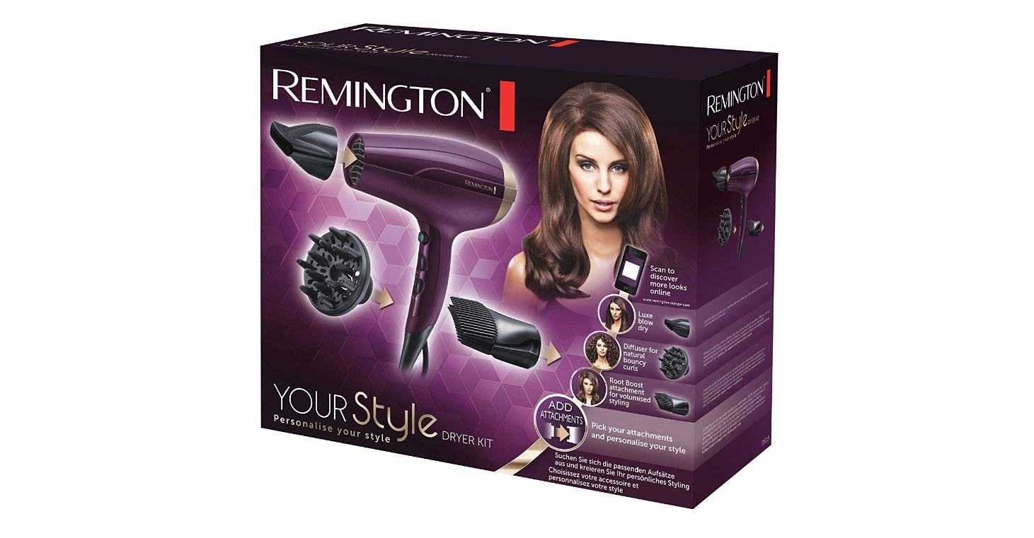 ¡Precio Mínimo! Kit Secador de pelo Remington D5219 con tecnología iónica por sólo 16€ (PVP 30€)
