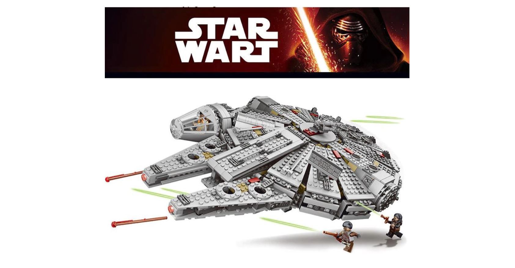 ¡Chollazo! Halcón Milenario de Star Wars tipo LEGO por sólo 36,91€ desde España