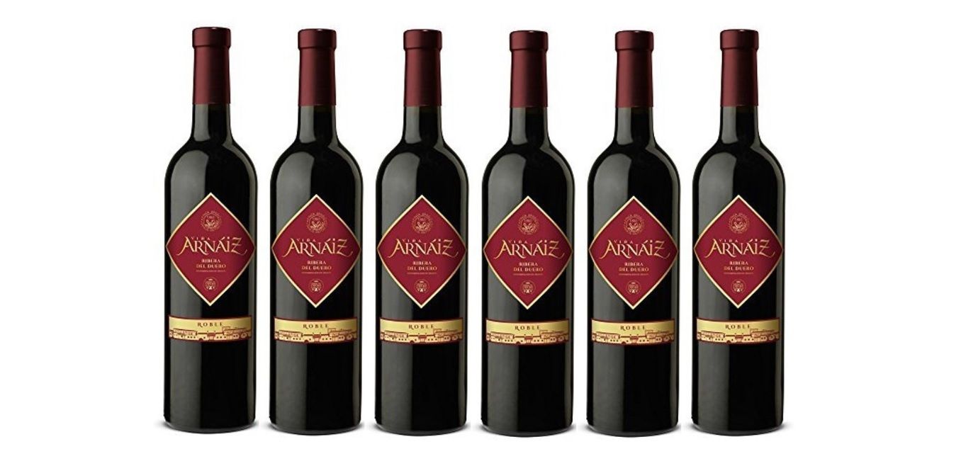6 botellas de vino tinto Viña Arnaiz Roble D.O Ribera del Duero por sólo 31,90€ (antes 48€)