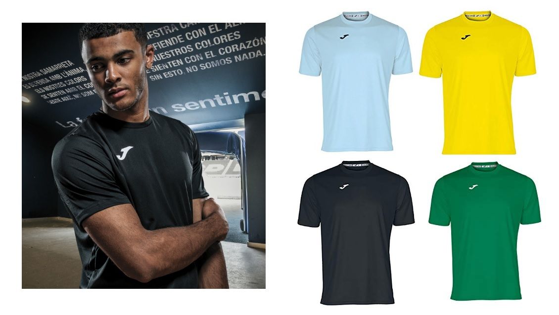 ¡Chollo! Camisetas deportivas hombre Joma Combi en varios colores por 5,99€