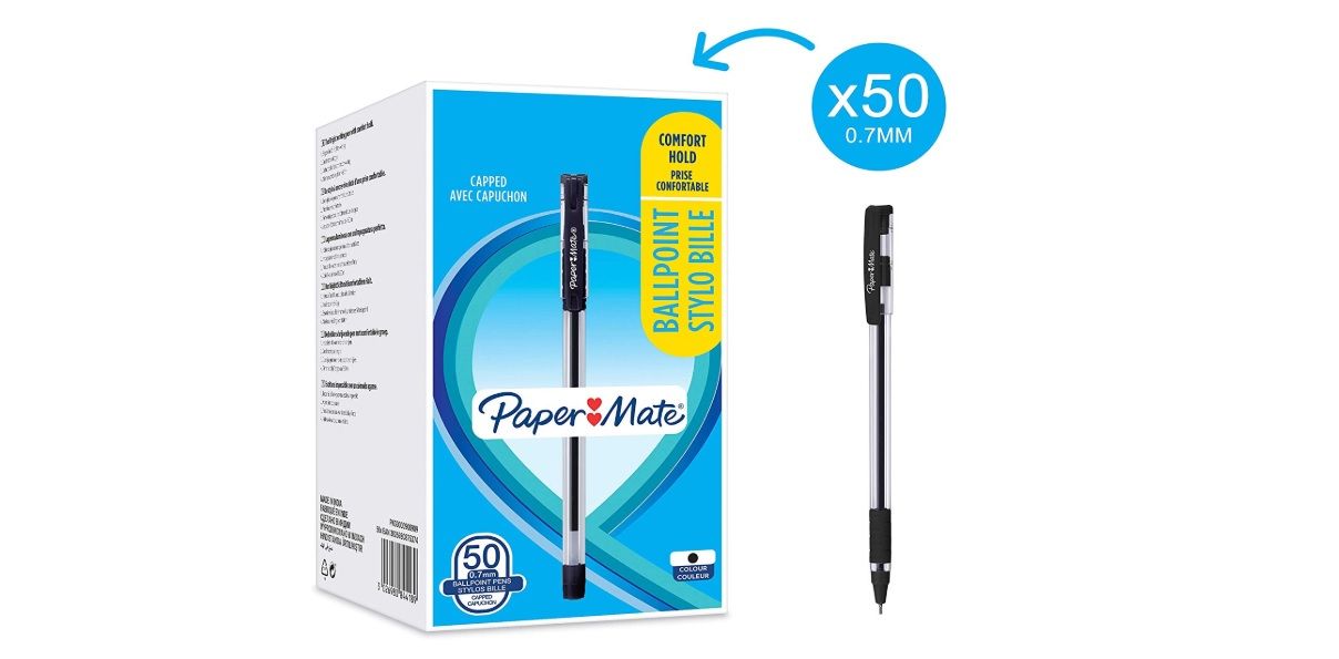 ¡Chollo! 50 bolígrafos Paper Mate por sólo 6,45€ (0,13€ unidad)