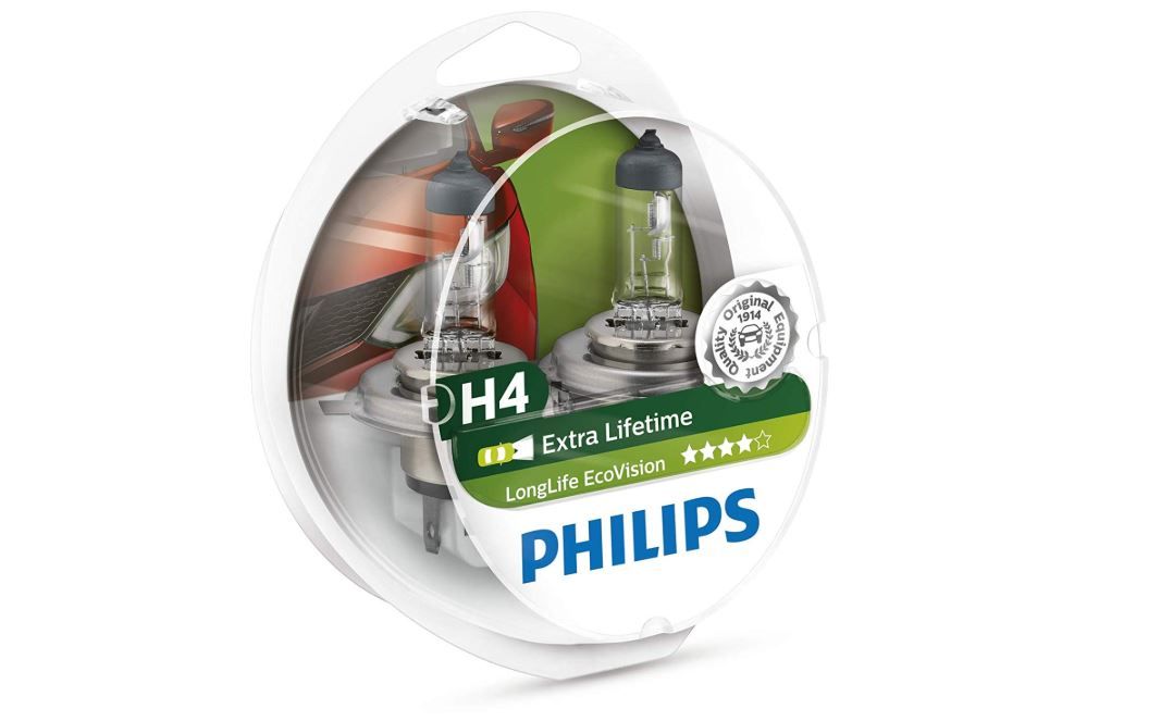 Bombillas para faros delanteros Philips LongLife EcoVision H4