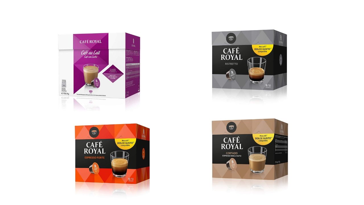 ¡Precio Mínimo! Packs de 48 cápsulas de Café Royal compatibles con Dolce Gusto sólo 7,66€
