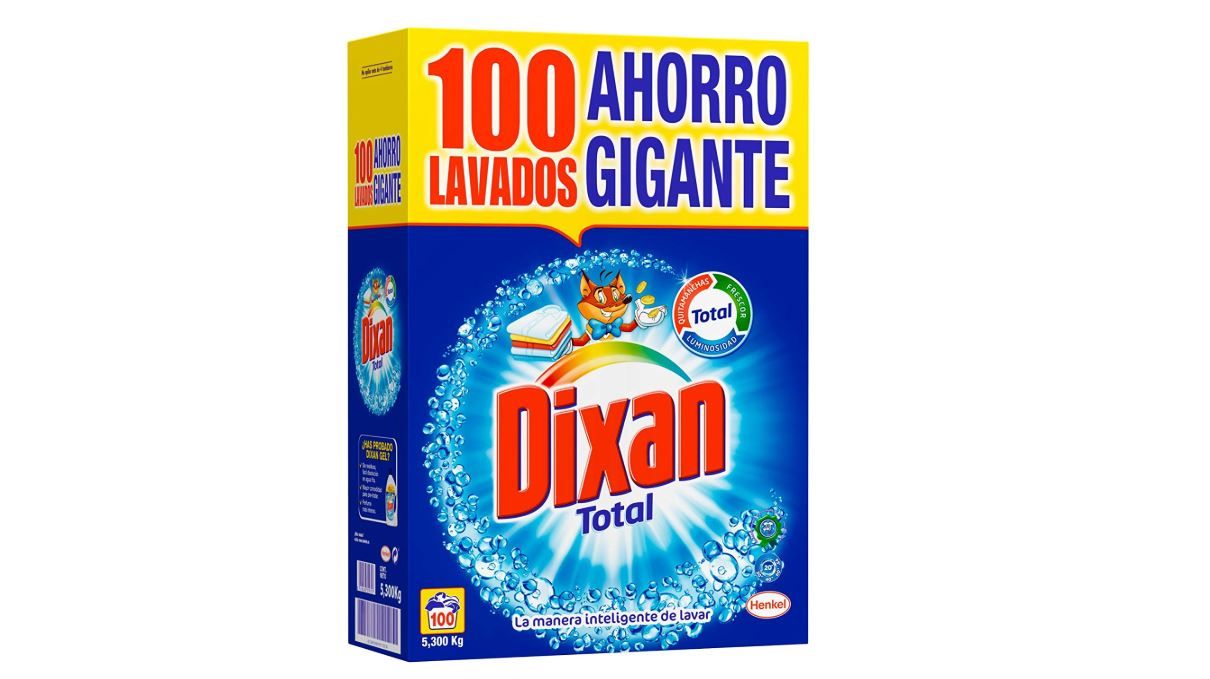 ¡Chollo Prime! Detergente Polvo Dixan Total 100 Lavados sólo 9,99€
