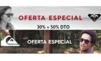 30% + 50% EXTRA en gafas de sol Quiksilver y Roxy