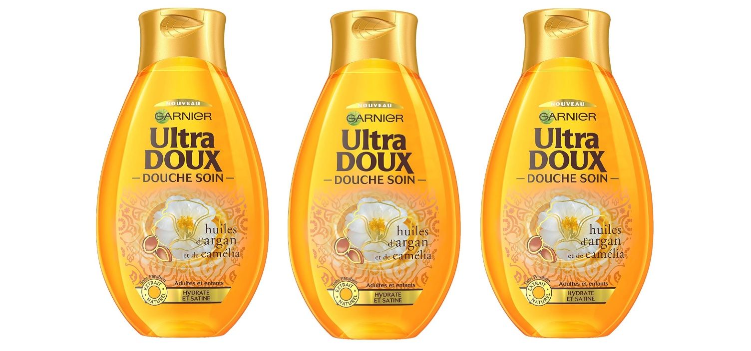 ¡Chollo! 3 envases de gel de ducha hidratante y nutritivo Garnier Ultra Doux por 7,66€ (antes 18,39€)