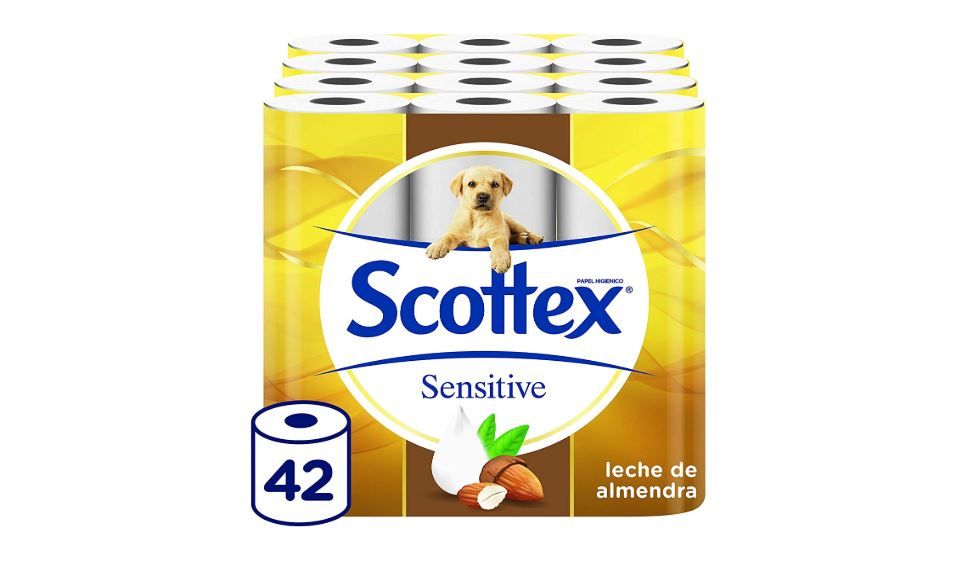 42 rollos papel higiénico Scottex Sensitive (Exclusivo Prime)