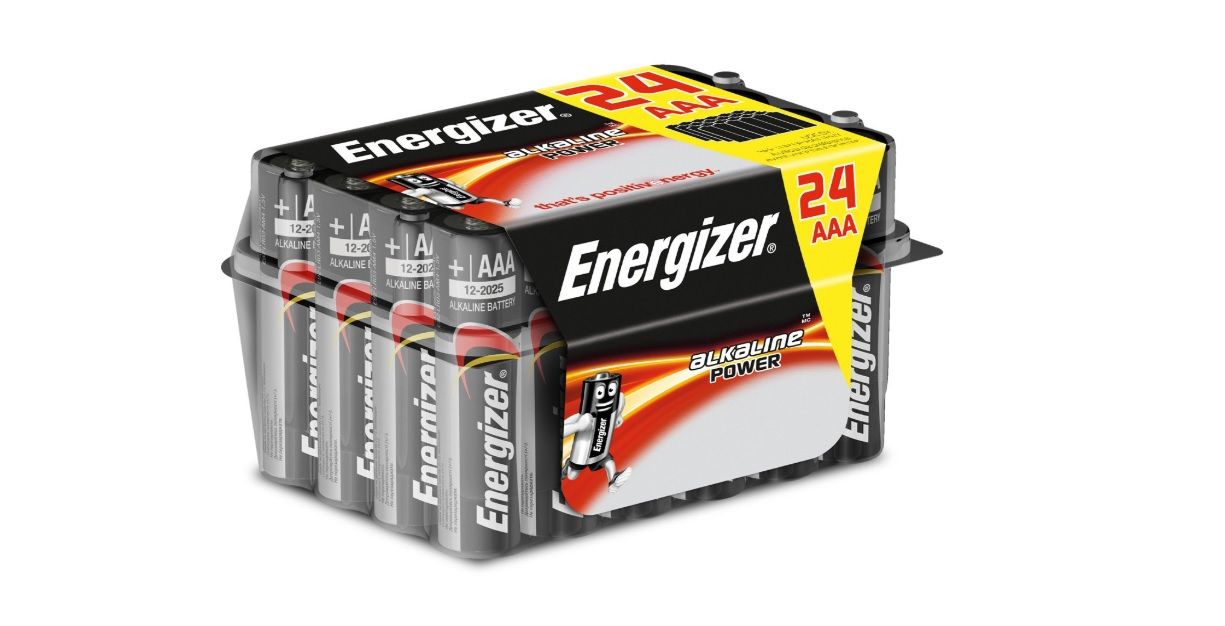 ¡Chollazo! Pack de 24 Pilas alcalinas AAA Energizer E92 por sólo 5,07€