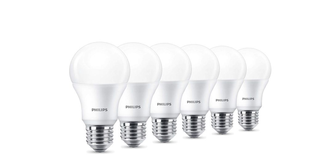 ¡Chollazo! Pack de 6 bombillas LED Philips de 9W por sólo 11,99€ (antes 28,14€)