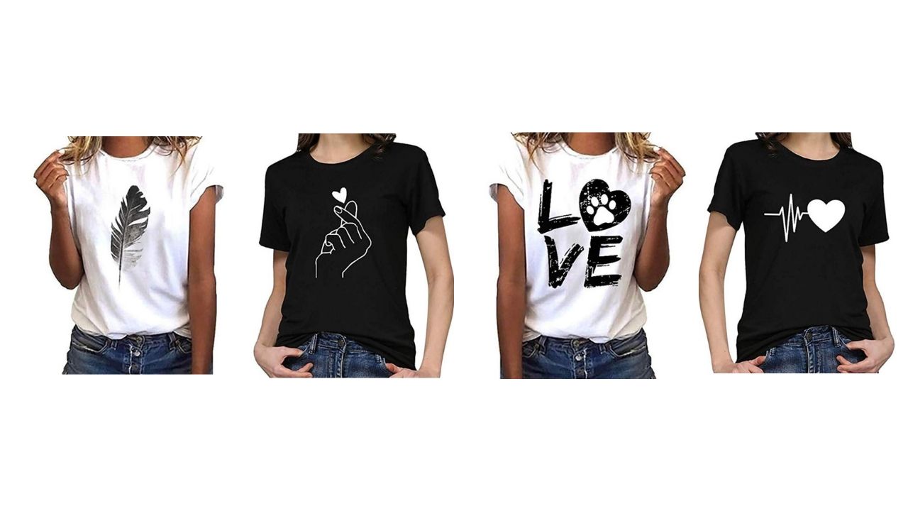Camisetas de mujer por 0,39€ y 0,89€ en Amazon + 3,99€ de envío
