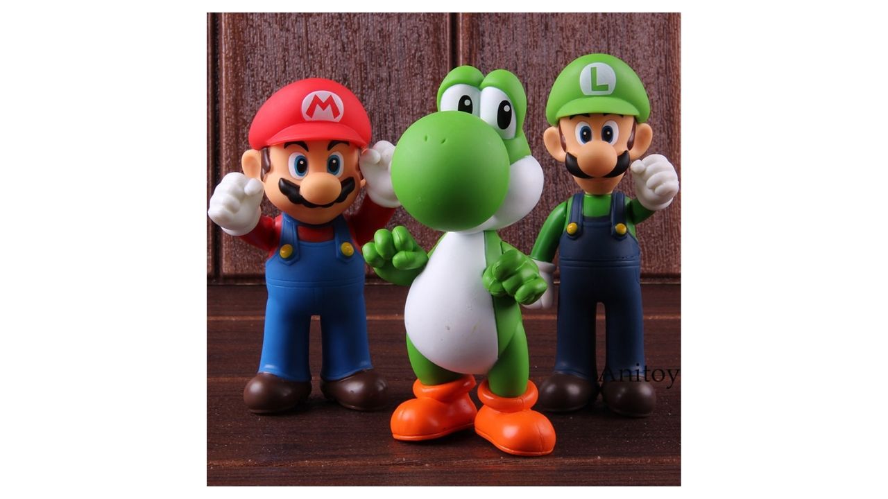 ¡Chollo! Set de 3 figuras PVC de 12 cm Mario Luigi y Yoshi por sólo 7,21€