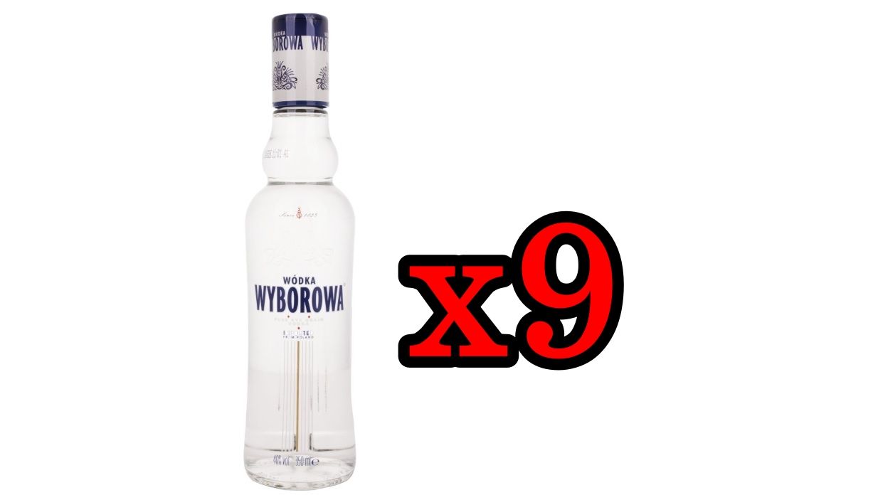 ¡Chollazo! 9 Botellas de Vodka Wyborowa por sólo 25,78€ (antes 45,66€)