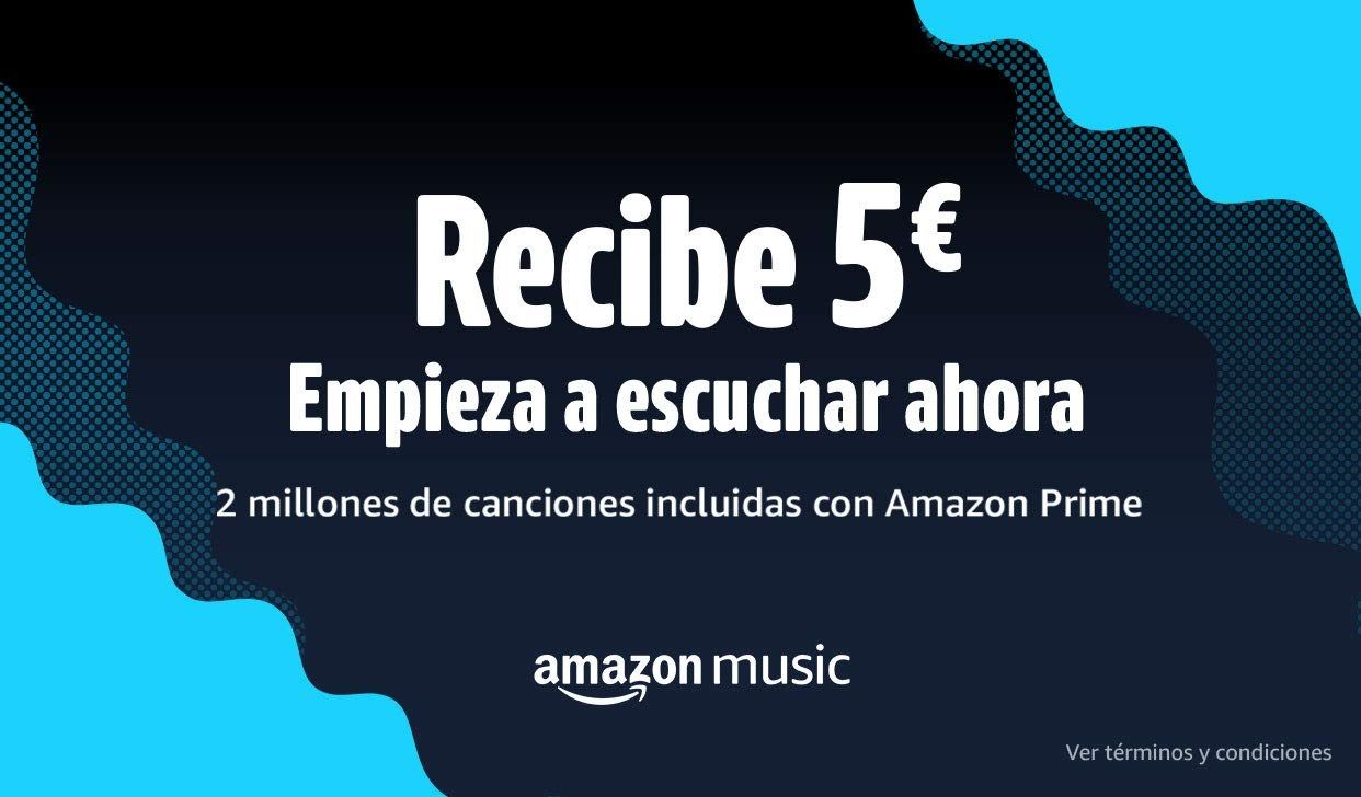 5€ gratis en Amazon para usuarios Prime escuchando una canción con Amazon Music (usuarios seleccionados)