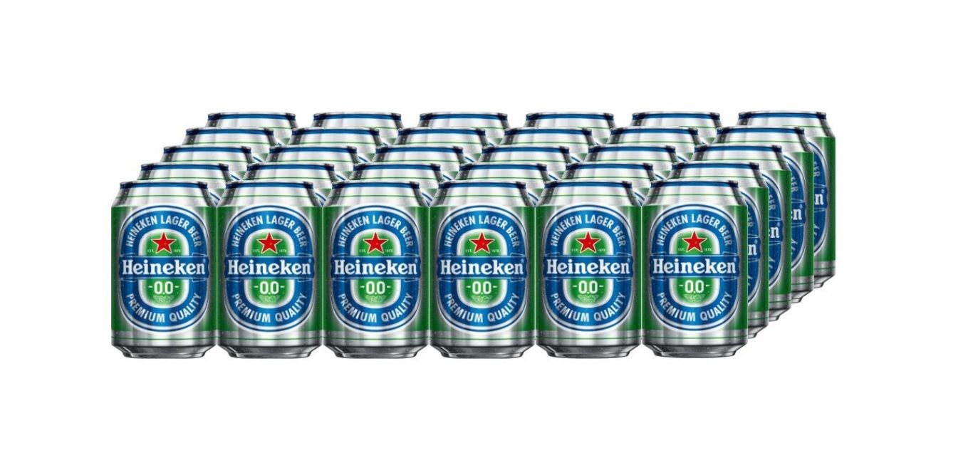 ¡Chollo! 24 latas de cerveza Heineken 0'0 por sólo 10,56€ (antes 17,28€)