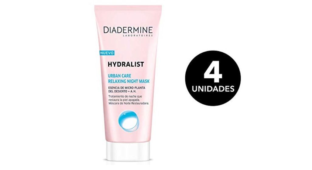 ¡Chollazo! Pack de 4 cremas Hydralist Relaxing Night Mask de Diadermine por sólo 16,59€ (antes 35€)