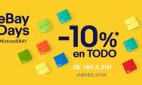 Cupón 10% en TODO eBay sólo hoy de 17:00 a 21:00: listado de chollos