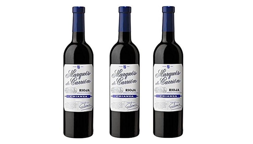 3 botellas de Marqués de Carrión Crianza Rioja por sólo 12,96€ (52% descuento)