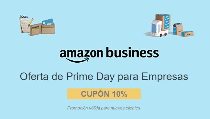 Promoción Prime Day para autónomos y empresas en Amazon: cupón 10% para nuevas cuentas