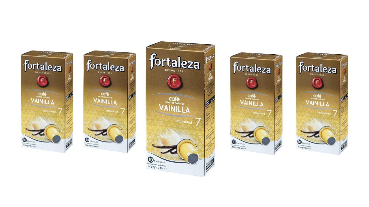 Pack de 50 cápsulas café Fortaleza aroma vainilla compatibles con Nespresso sólo 11,89€ (PVP 15,85€)