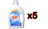 ¡Chollo! Pack de 5 envases de Skip Active Clean Detergente Líquido por sólo 19,70€ (antes 29,95€)