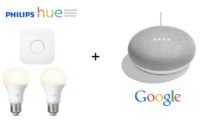 ¡Chollo! Kit iluminación Philips HUE White + Google Home Mini solo 69€ (PVP 120€)