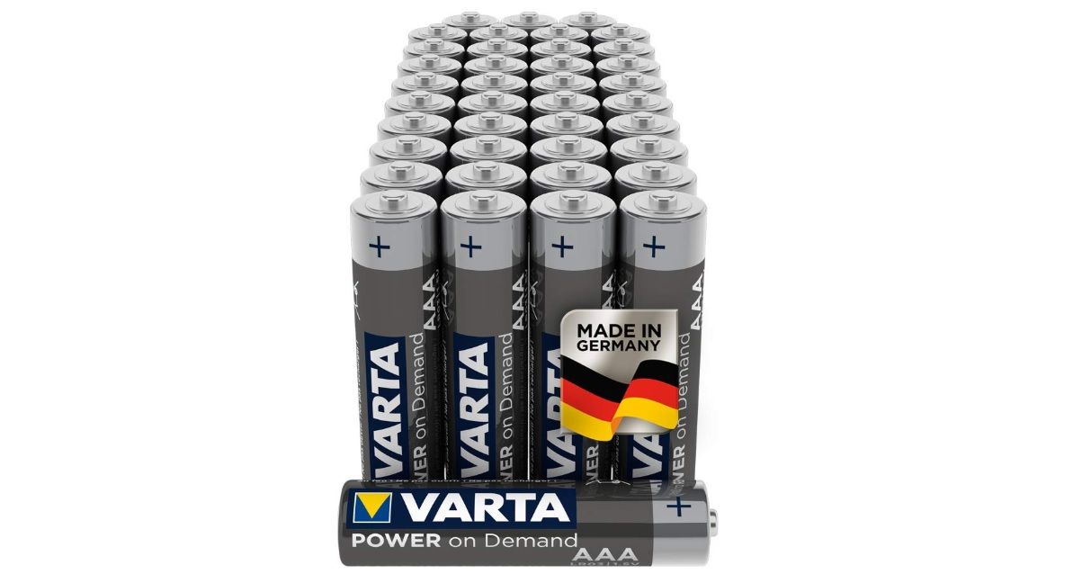 Pack de 40 pilas alcalinas AAA VARTA Power On Demand