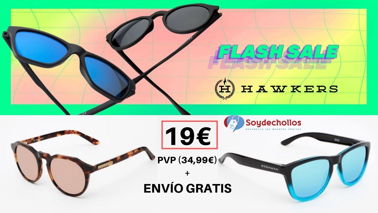 ¡Chollo! Gafas de sol Hawkers por sólo 19€ (PVP 34,99€) con Envío gratis