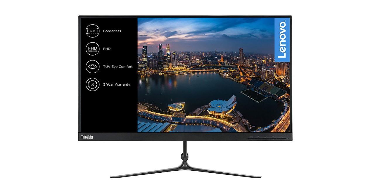 ¡Chollo! Monitor Full HD de 23.8″ Lenovo L24i-10 sólo 99,99€ (PVP 159€)