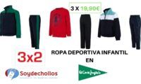 ¡Chollo Vuelta al Cole! 3x2 en ropa deportiva infantil en El Corte Inglés