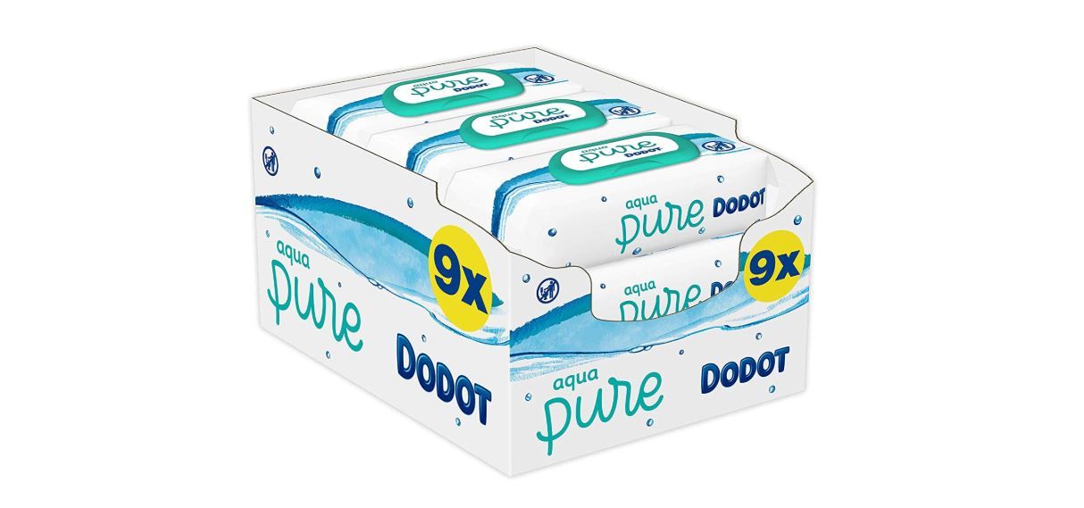 Chollazo! 9 packs de 48 toallitas Dodot Aqua Pure por sólo 13,47€ (PVP 22