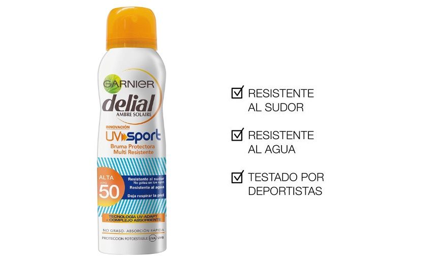 Bruma Protectora SPF50 Delial UV Sport de 200 ml sólo 6,98€ (antes 11,39€)