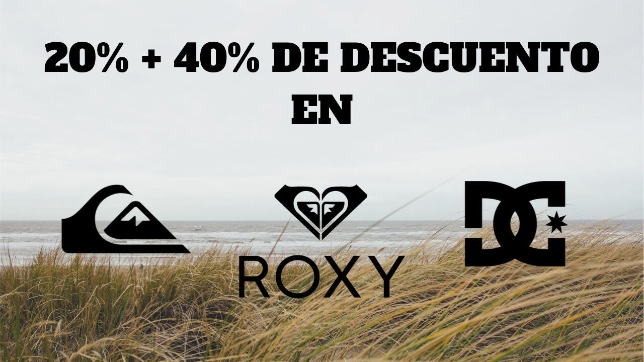 ¡Chollo! -20% sobre productos ya rebajados hasta un 40% en Quiksilver, DC Shoes y Roxy