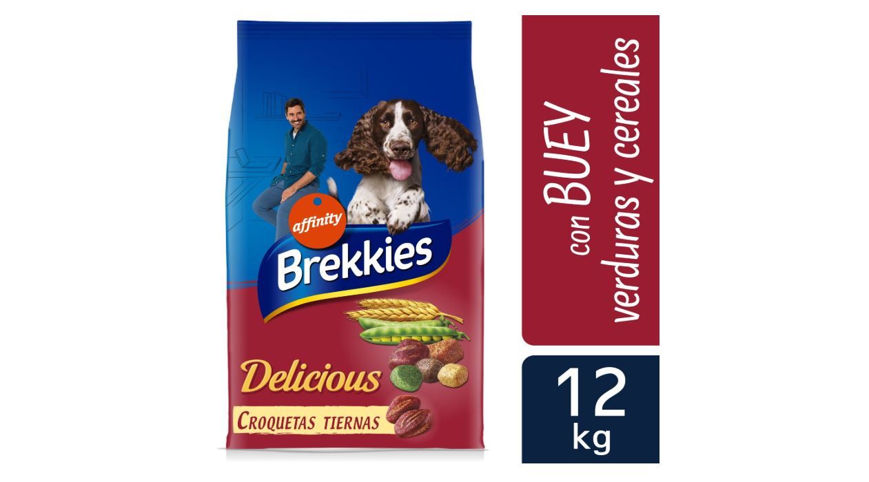 ¡Chollo! 12 kg de comida para perros Brekkies Delicious por sólo 15,63€ (PVP 22€)