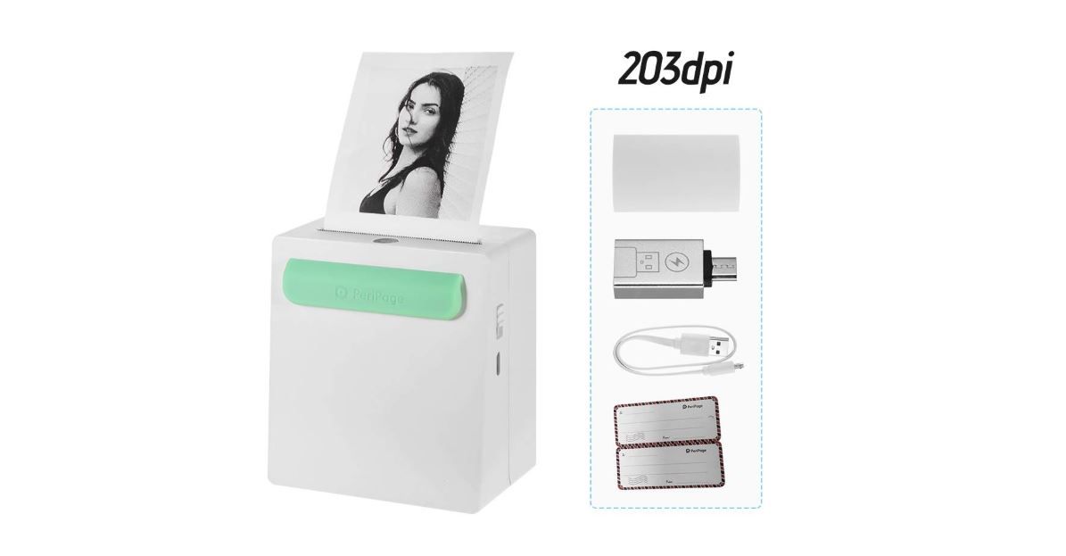 ¡Chollo! Mini impresora térmica por sólo 44€ con cupón de descuento en Amazon (Antes 69€)