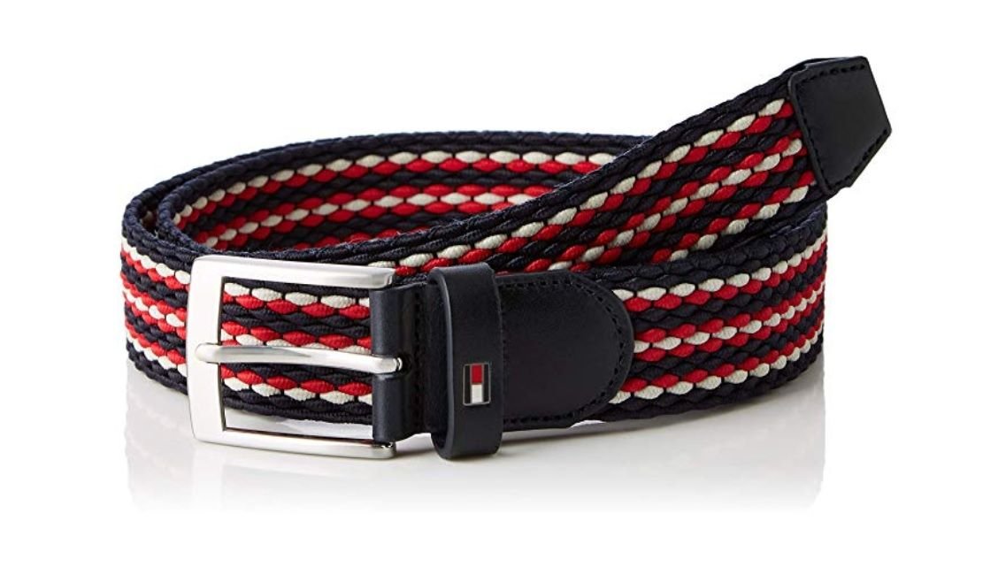 ¡Chollo! Cinturón Tommy Hilfiger Adan Stripe Elastic por sólo 24€ (antes 47,09€)