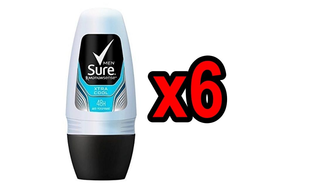 ¡Bajan más! Pack de 6 desodorantes Sure Men Extra Cool por sólo 7,97€ (antes 24,45€)