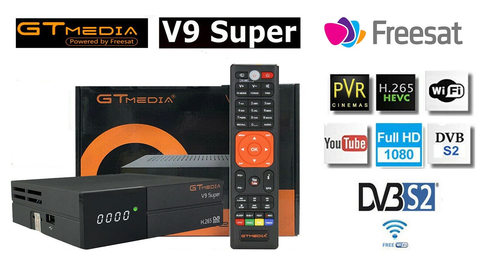 ¡Chollazo! Receptor TV digital FreeSat GTMEDIA V9 Super por sólo 33,99€ en Amazon con este cupón