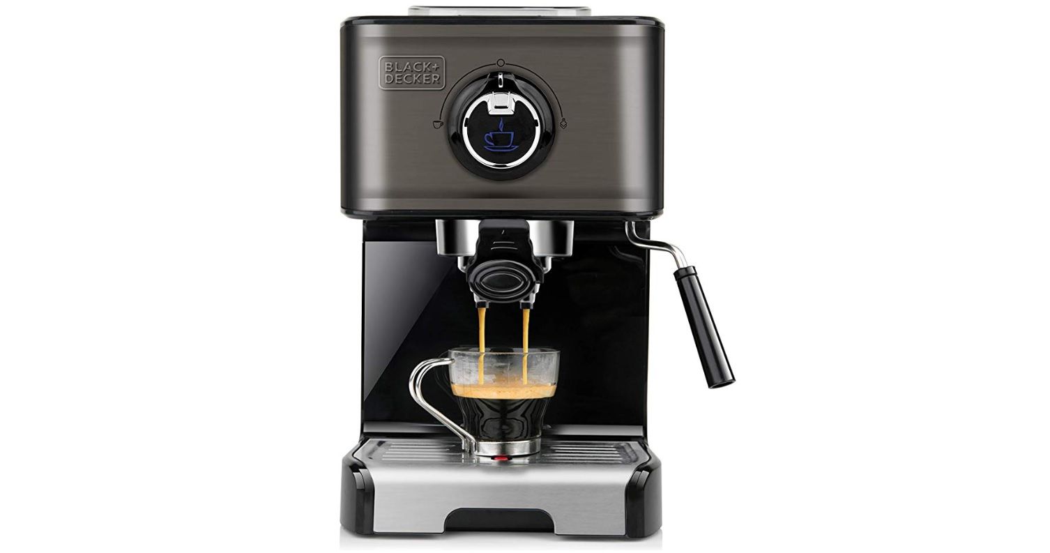 ¡Chollazo! Cafetera espresso Black+Decker BXCO1200E por sólo 45,99€ (antes 129€)