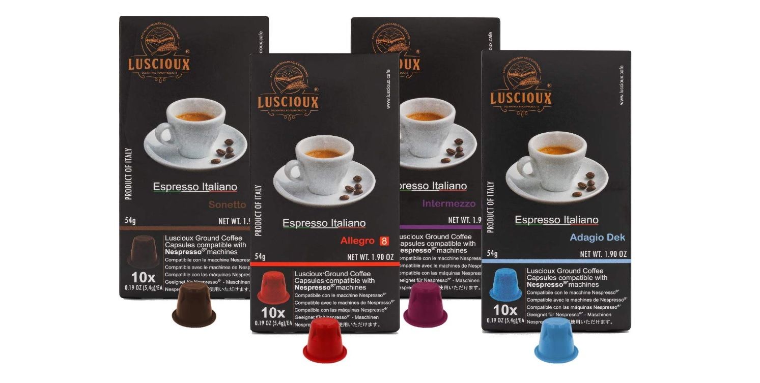 ¡Oferta del día! 100 cápsulas Luscioux compatibles con Nespresso por sólo 14,99€