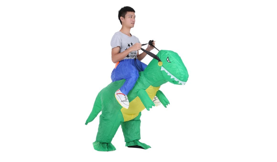 ¡Chollo! Disfraz hinchable de dinosaurio sólo 16,84€ en Amazon