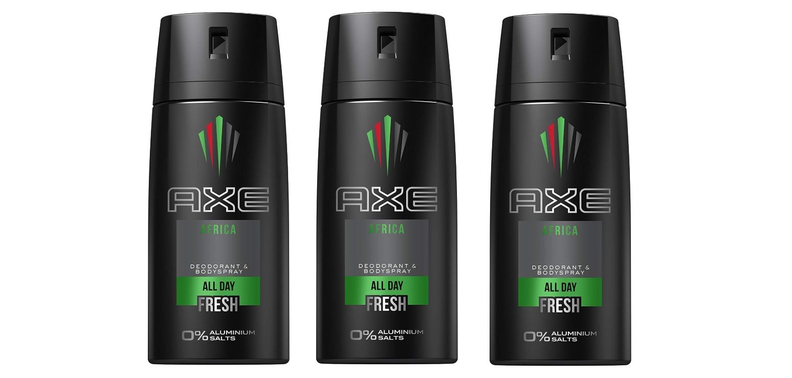¡Vuelve el stock! Pack de 3 desodorantes Axe África por sólo 5,85€ (PVP 9€)