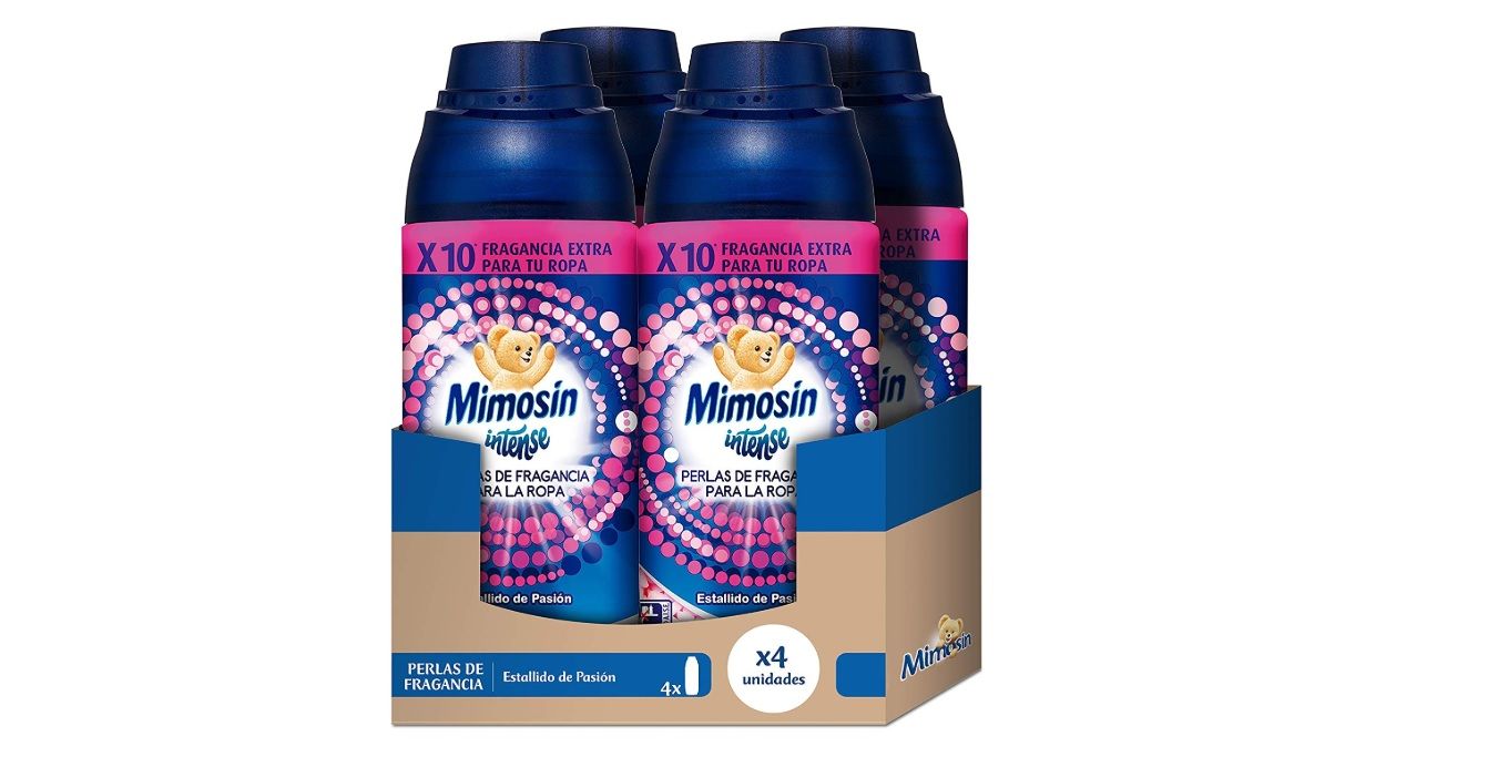 ¡Chollo! Pack de 4 envases de perlas Mimosin Intense Estallido de Pasión por sólo 14,40€ (3,60€ unidad)