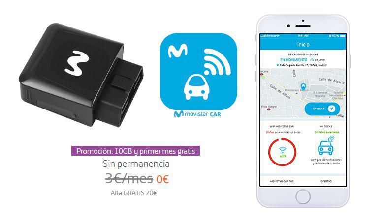 ¡Chollazo! Movistar Car 10GB con instalación incluida + primer mes GRATIS (PVP 23€) y sin permanencia