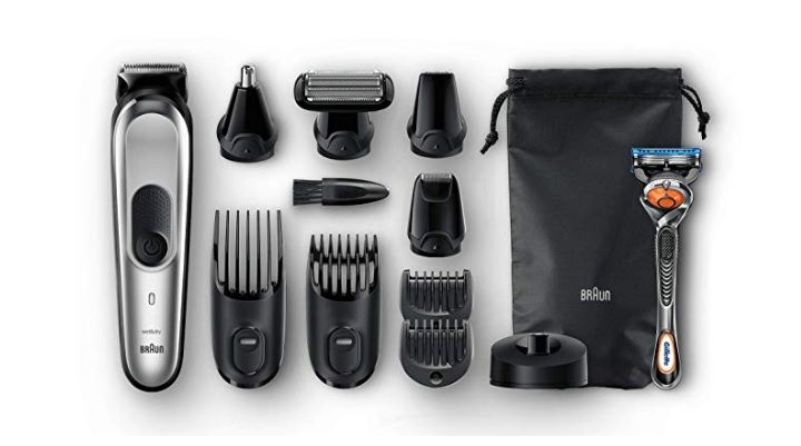 ¡Chollo! Recortadora pelo y barba Braun MGK7020 + 8 accesorios + maquinilla Gillete por sólo 48,99€ (46% dto)