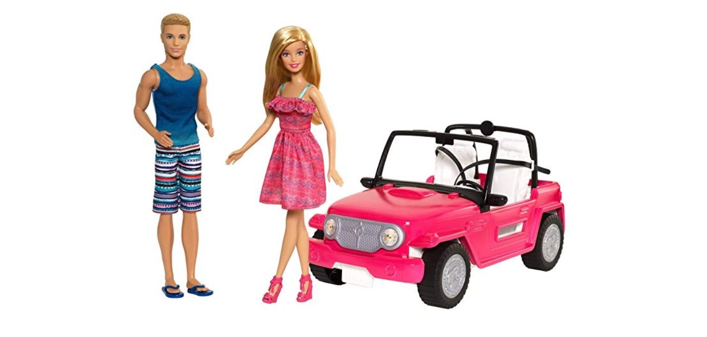 ¡Mitad de precio! Ken y Barbie con su coche de playa por sólo 27,99€ (antes 49,99€)