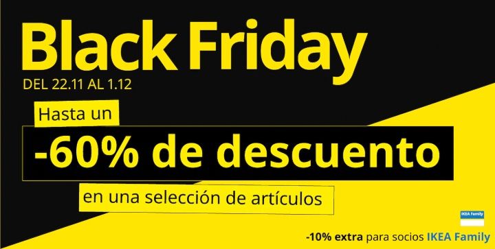 Arranca el Black Friday en IKEA con hasta 50% o 60% descuento según