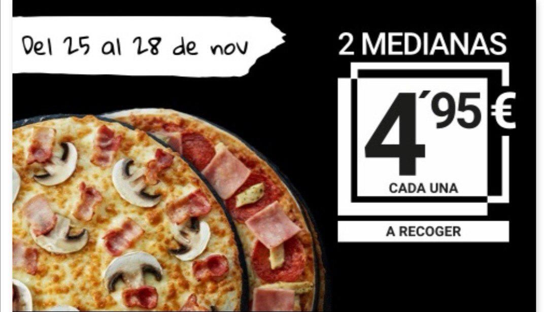 Black Friday en Telepizza: medianas por 4,95€ y más ofertas