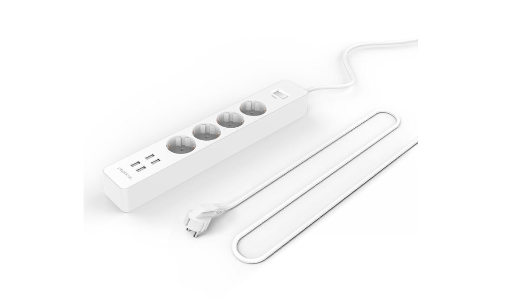 ¡Chollo! Regleta de 4 tomas + 4 USB por solo 12,90€ (Antes 39,99€)