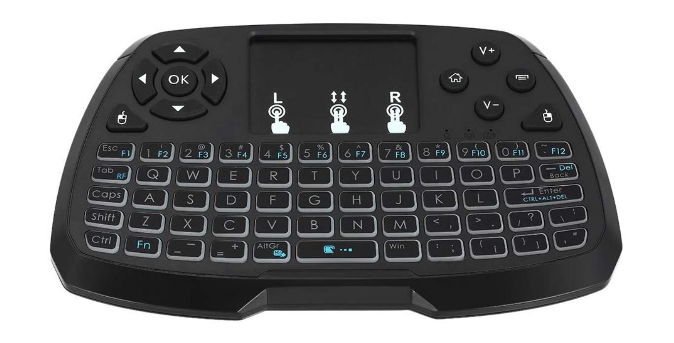 ¡Chollito! Mini teclado inalámbrico con touchpad para Smart TV o TV Box sólo 8,99€